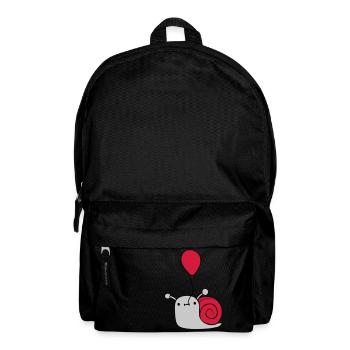 Niedliche Luftballon Schnecke - Rucksack - Schwarz - Vorne
