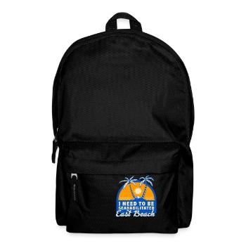 I Need To Be Seahabilitated East Beach Summer - Rucksack - Schwarz - Vorne