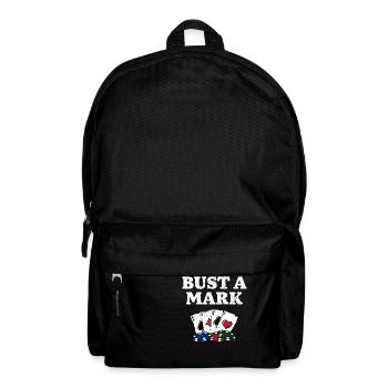 Bust a Mark Poker Card Jeux De Poker Carte de Joueur de Poker - Sac à dos - noir - Devant