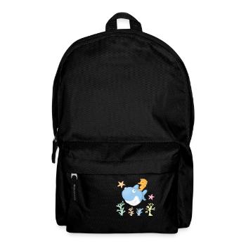 Requin hyppocampe - Sac à dos - noir - Devant
