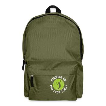 Tennisplatz Spruch Für Tennis - Rucksack - Olivgrün - Vorne