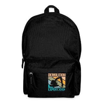 Demolition Expert Baggerfahrer - Rucksack - Schwarz - Vorne