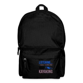Penser au kayak Canoë Kayak en eau vive - Sac à dos - noir - Devant