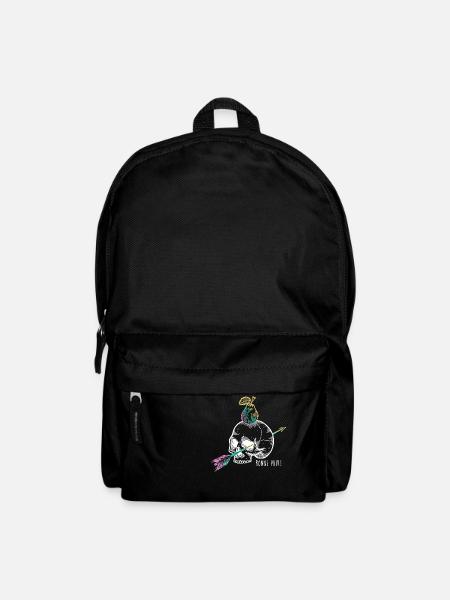Skull pear white - Backpack - black