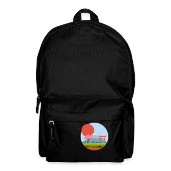 illustration japon - Sac à dos - noir - Devant