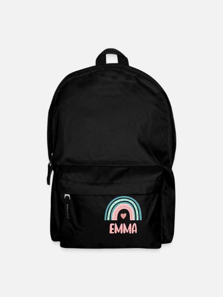 Emma Name Regenbogen Baby - Rucksack - Schwarz