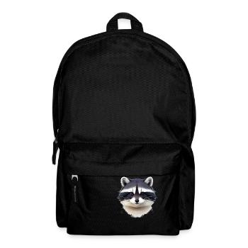 Raccoons Cute Cartoon Raccoon 10 - Backpack - black - Front
