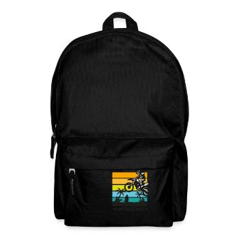 SUPER MOTO jump in vacation - Rucksack - Schwarz - Vorne