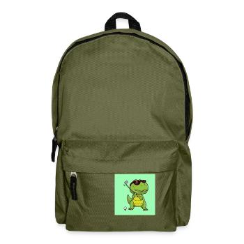 Dinosaurier - Rucksack - Olivgrün - Vorne