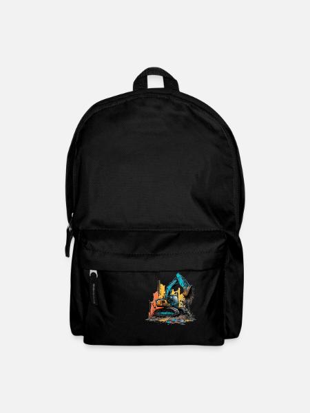 Bagger Graffiti - Rucksack - Schwarz