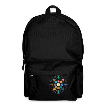 Diagramm eines Atoms - Rucksack - Schwarz - Vorne