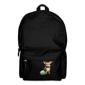 Lapin mignon lapin réaliste lapin - Sac à dos - noir - Devant