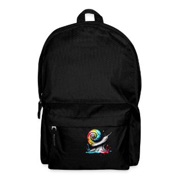 Snail / Animal / Crawling / Slimy / Slow - Backpack - black - Front