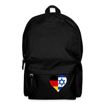 Deutschland und Israel - Rucksack - Schwarz - Vorne