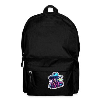 Cowboy / Wilde Westen / Wüste / Lasso / Rodeo - Rucksack - Schwarz - Vorne