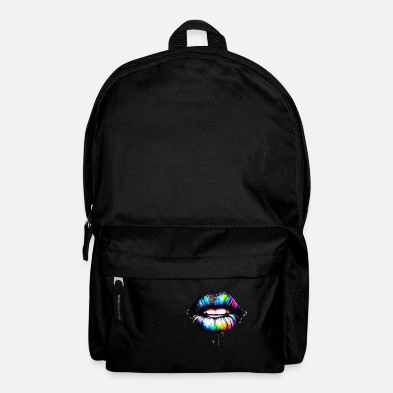 lips colorful - Rucksack - Schwarz