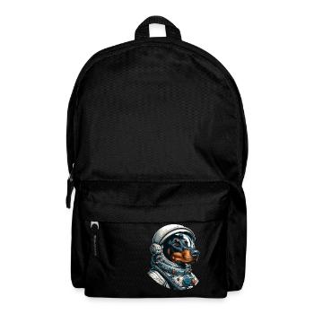 Doberman astronaut in space - Backpack - black - Front