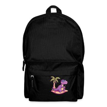 Dinosaur brontosaurus summer - Backpack - black - Front