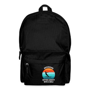 Water skis, water skis, water skiers - Backpack - black - Front