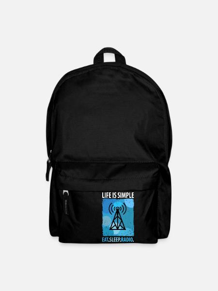 Amateurfunk Funker Funkgerät Funkamateur Vintage - Rucksack - Schwarz