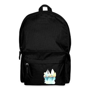 Two sailing boats - Rucksack - Schwarz - Vorne