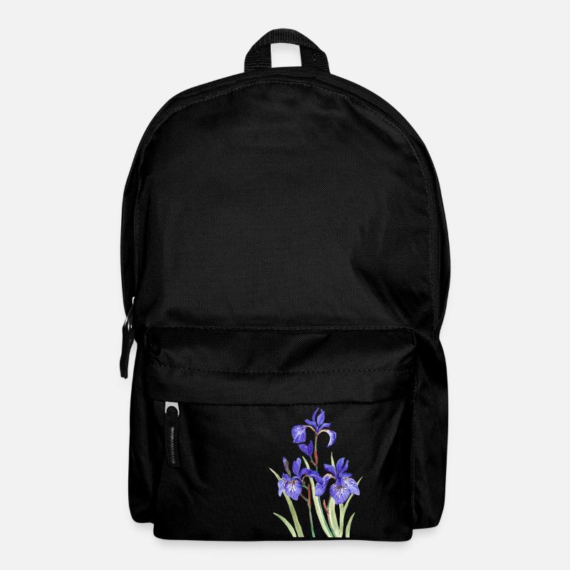Lila Iris - Rucksack - Schwarz