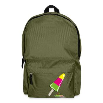 Eis am Stiel - Rucksack - Olivgrün - Vorne