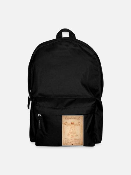 leonardo da vinci humane - Backpack - black