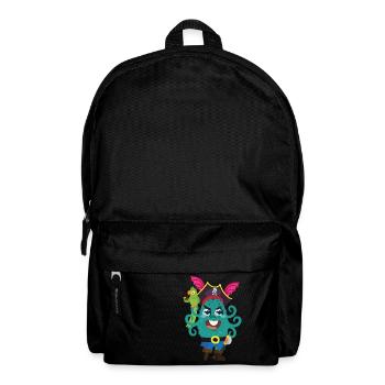 Piratenmonster - Rucksack - Schwarz - Vorne