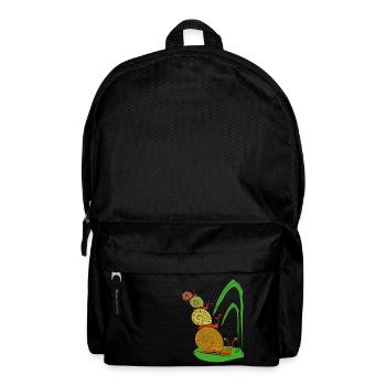 escargot - Sac à dos - noir - Devant