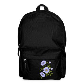 fleurs - Sac à dos - noir - Devant