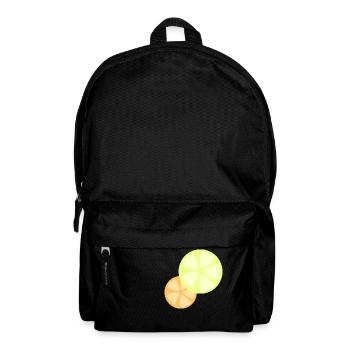 Zitrone Orange - Rucksack - Schwarz - Vorne