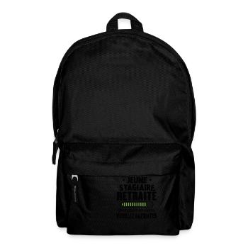 Jeune Stagiaire Retraité Formation En Cours - Sac à dos - noir - Devant