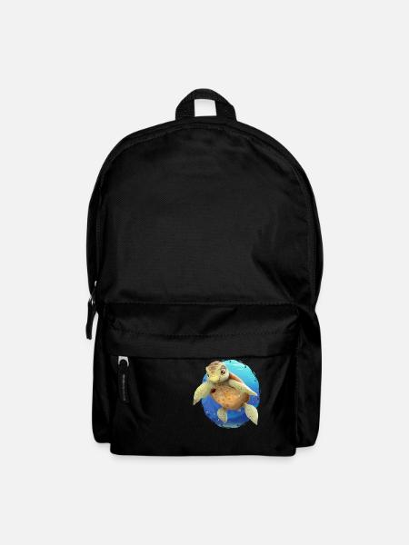 Die Meeresschildkröte, Mira das Meermädchen - Rucksack - Schwarz
