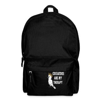 Kakadus als Therapie Cute Sittich Exotisches Tier - Rucksack - Schwarz - Vorne