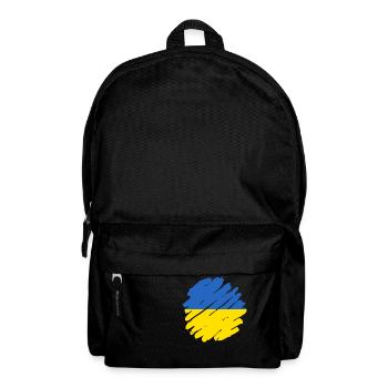 Drapeau de l’Ukraine Vintage Drapeau ukrainien d’occasion Look - Sac à dos - noir - Devant