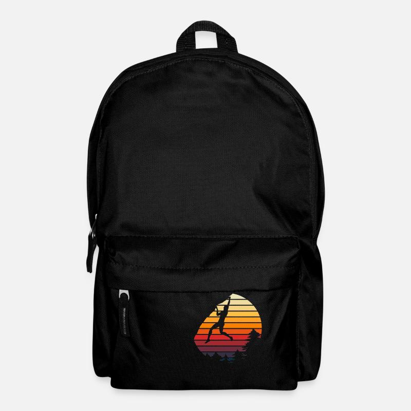 Vintage Mountain Climbing Retro Bouldering - Backpack - black