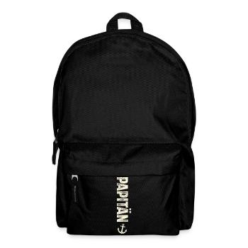 Papitän Vater Papa Segeln Segler Segelboot - Rucksack - Schwarz - Vorne