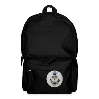 Ein Anker aus Muscheln - Rucksack - Schwarz - Vorne