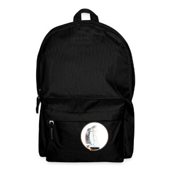 Segelboot - Rucksack - Schwarz - Vorne