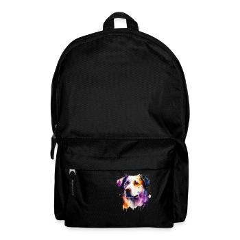 Australian Shepherd Hund Aquarell | Cooles Motiv - Rucksack - Schwarz - Vorne