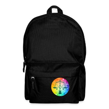 The sign of the multicolored scale - Backpack - black - Front