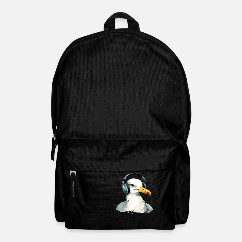 Limi, die audiophile Möwe - Rucksack - Schwarz