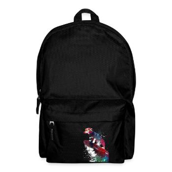 Surfing Dog #surfer #sport #dog - Backpack - black - Front
