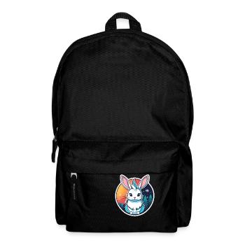 Bunny Christmas Illustration - Backpack - black - Front
