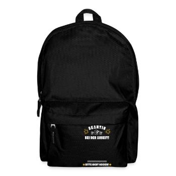 Schlafende Beamtin - Rucksack - Schwarz - Vorne