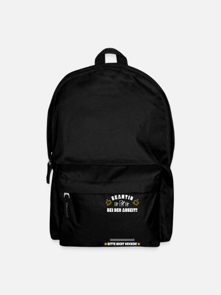 Schlafende Beamtin - Rucksack - Schwarz