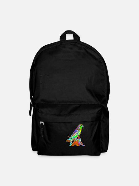 Colorful Bird, T-shirt, Gift, BirthdayA734003 - Backpack - black