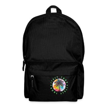 Italien Tour Urlaub Plame Bunt - Rucksack - Schwarz - Vorne