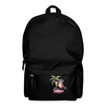 colibri oiseau vacances d’été à la plage - Sac à dos - noir - Devant